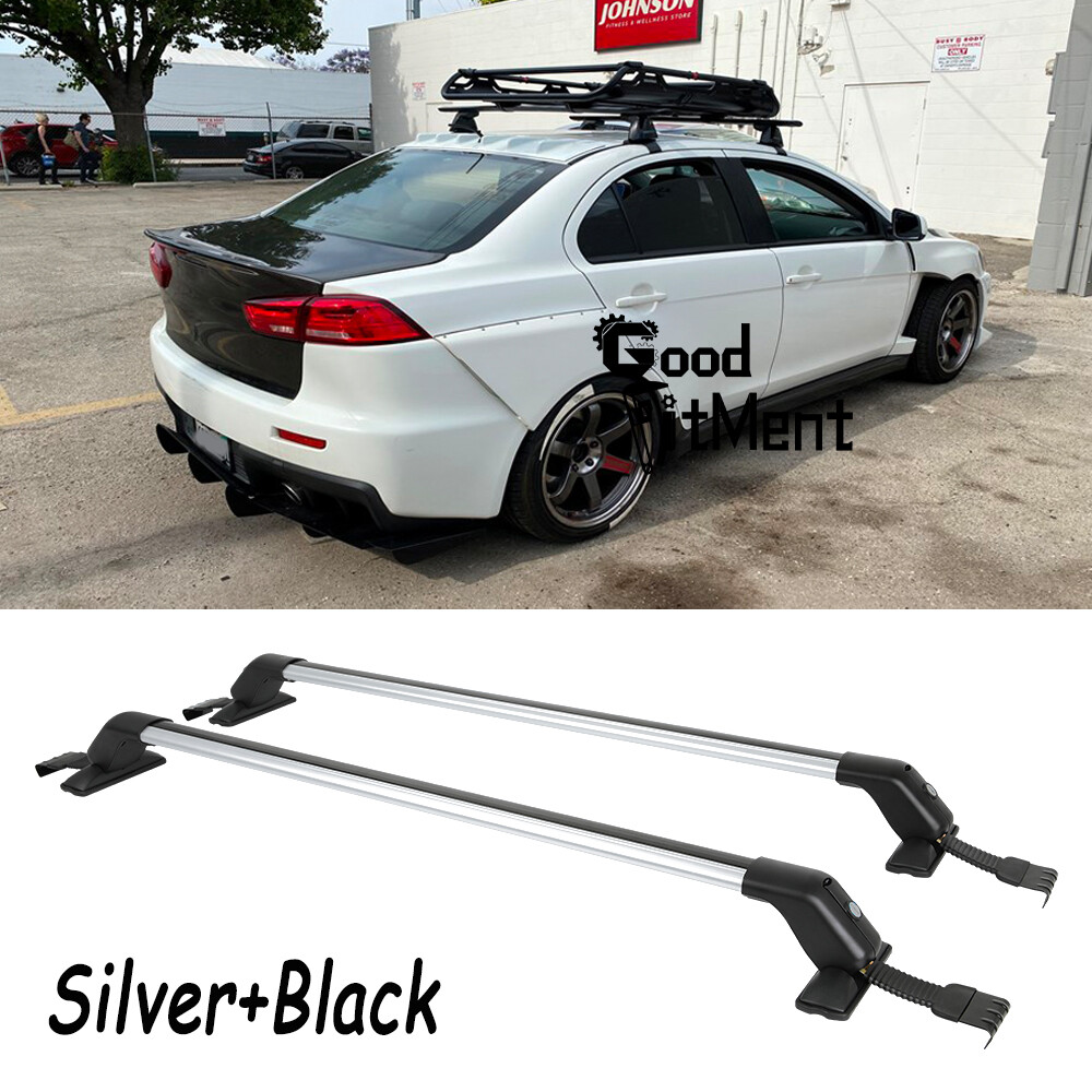 For Mitsubishi ASX 2010-2021 Outlander Sport Black Roof Rack Rails Bars Luggage - View #6