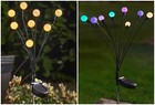 Solar LED Globe Lights Stake Globe Lighting Large Warm White Multicoloured 70cm
