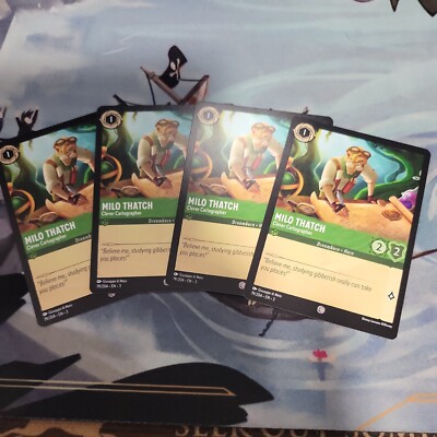 79/204 MILO REET CLEVERER KARTOGRAPH INKLANDS COMMON DISNEY LORCANA KARTE X4 