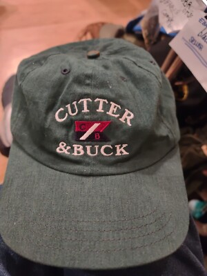 Cutter & Buck Golf Size Adjustable Leatherback Green White &  Classic.! 