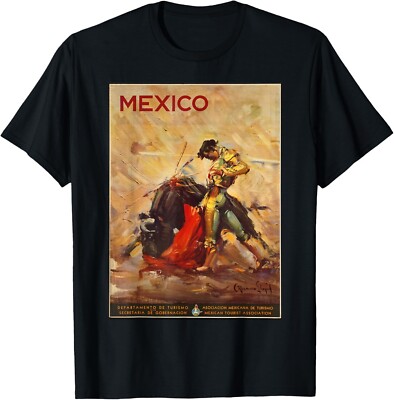 Mexico Mexican Bull Fighting Matador Poster Gift Unisex T-Shirt
