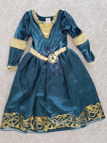 BRAVE Disney Store Princess Merida Scottish 5-6 Girl Dress Halloween Costume - Picture 1 of 6