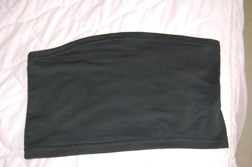 Ladies Black Slim Cropped Camisole Strapless Top by Sheln Size S