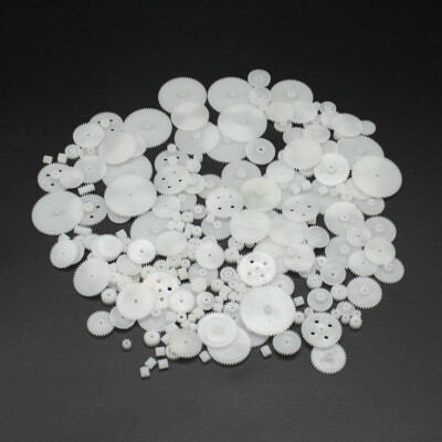 200X Mix Plastic Crown Gear Sector Module Craft Set 0.5 Toy Car Robot Parts DIY