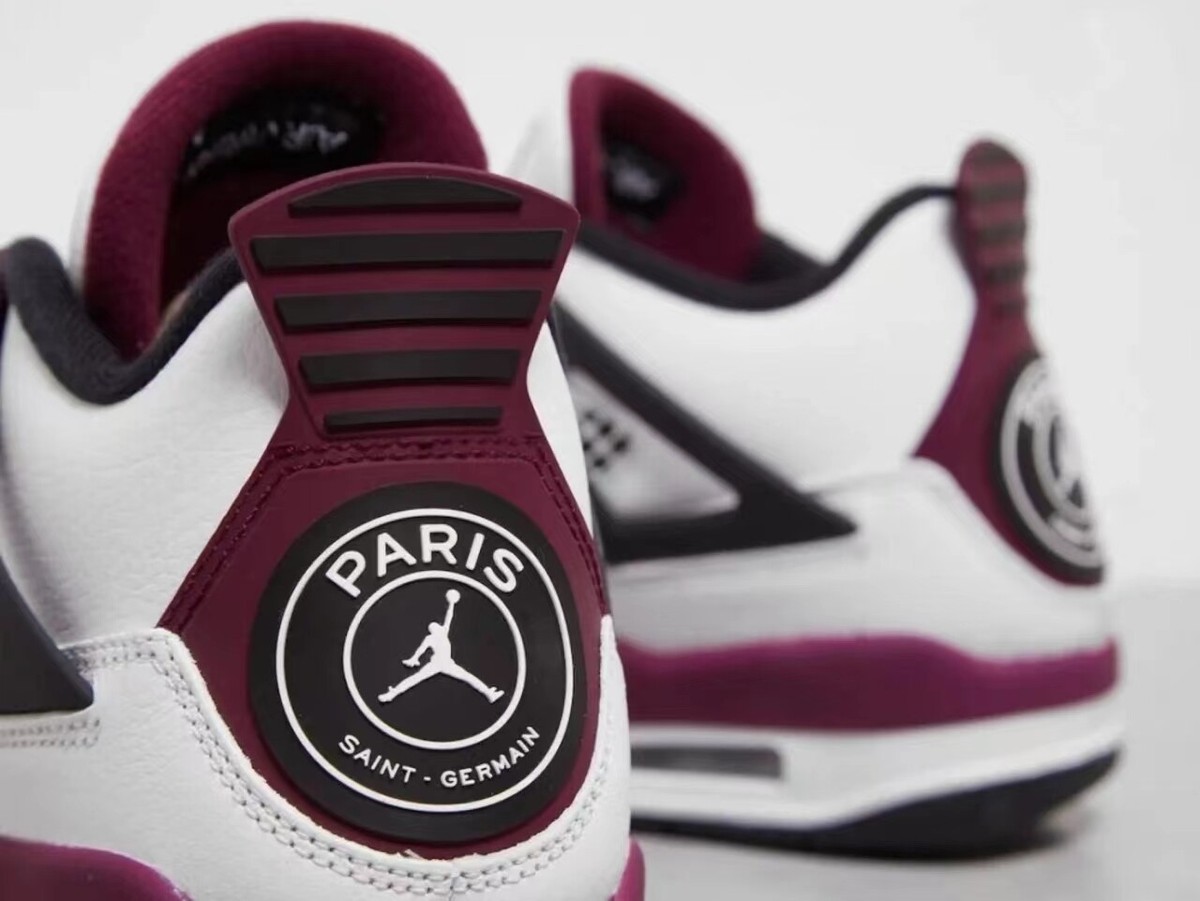 Size 7 - Jordan 4 Retro x Paris Saint-Germain Bordeaux 2020 for