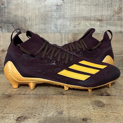 Adidas Football Cleats Men's Size 13 Maroon Adizero Primeknit