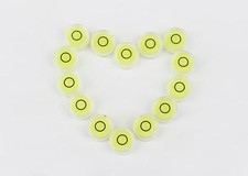 10 Piece 12mm X 6mm Circular Bubble Spirit Level for Tripod NEW