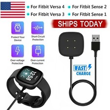 Wireless Charger USB Fast Charge Dock Cable For Fitbit Sense 1 2 Versa 3 4 Watch