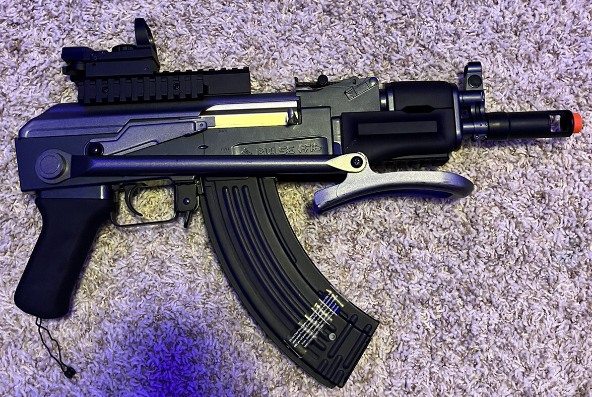 Crosman GF76 Carbine Airsoft Rifle Black Electric Full/semi 6mm for sale  online | eBay