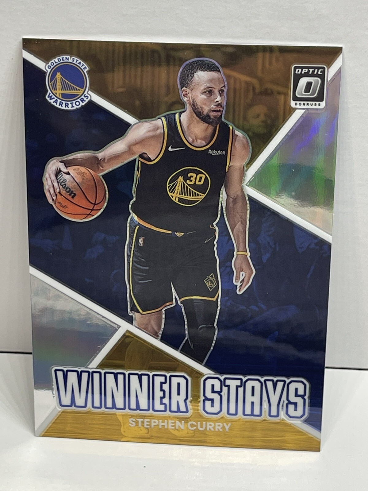 2022-23 Donruss Optic Stephen Curry Winner Stays Silver Prizm #18