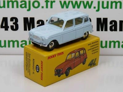 JUMAJO DT13 Voiture réédition DINKY TOYS atlas : 518 Renault 4L Blue Clair UK