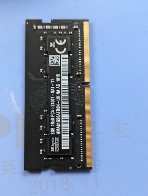 SK Hynix 8GB 2400MHz DDR4 SO-DIMM PC4-19200 CL17 Laptop Memory  HMA81GS6AFR8N-UH