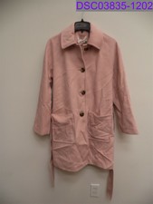 Women's Medium Gal Meets Glam Hadley Belted Wool Blend Coat Mauve Pink Kc073mno