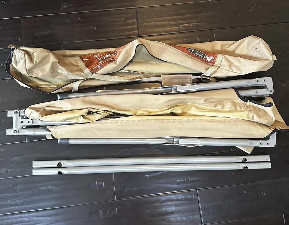 Cuna de camping Ozark Trail tamaño doble 6 pies x 2 pies tostada/beige con bolsa de transporte - limpia Foto 4 de 4