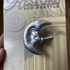 Whimsical Crescent Moon Face Drawer Pull Whim...
