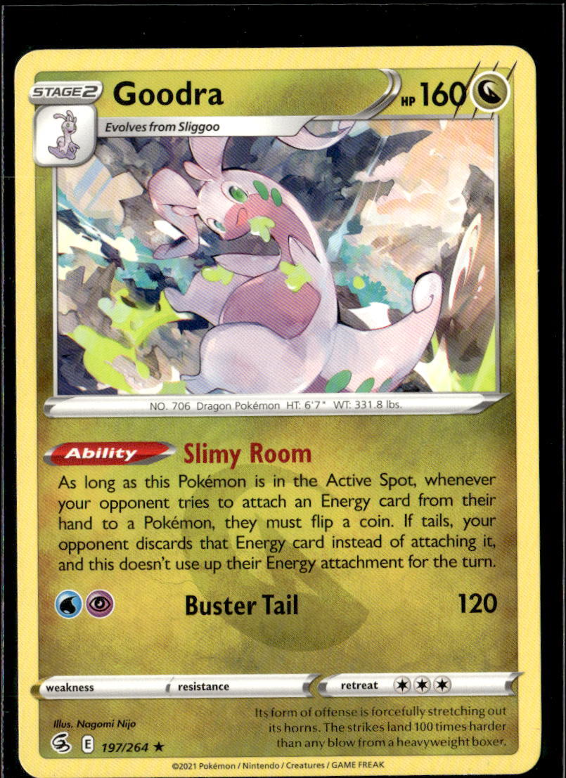 Pokemon Goodra 197/264 Fusion Strike Non Holo Rare 5 Card Lot