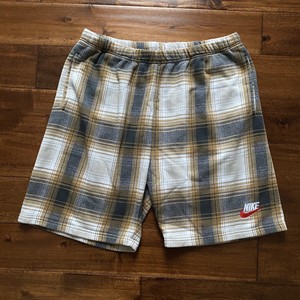 supreme nike plaid shorts