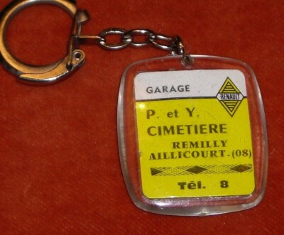 RENAULT P & Y CIMETIERE REMILLY AILLICOURT 08 TACOT 2 Garage Key Ring