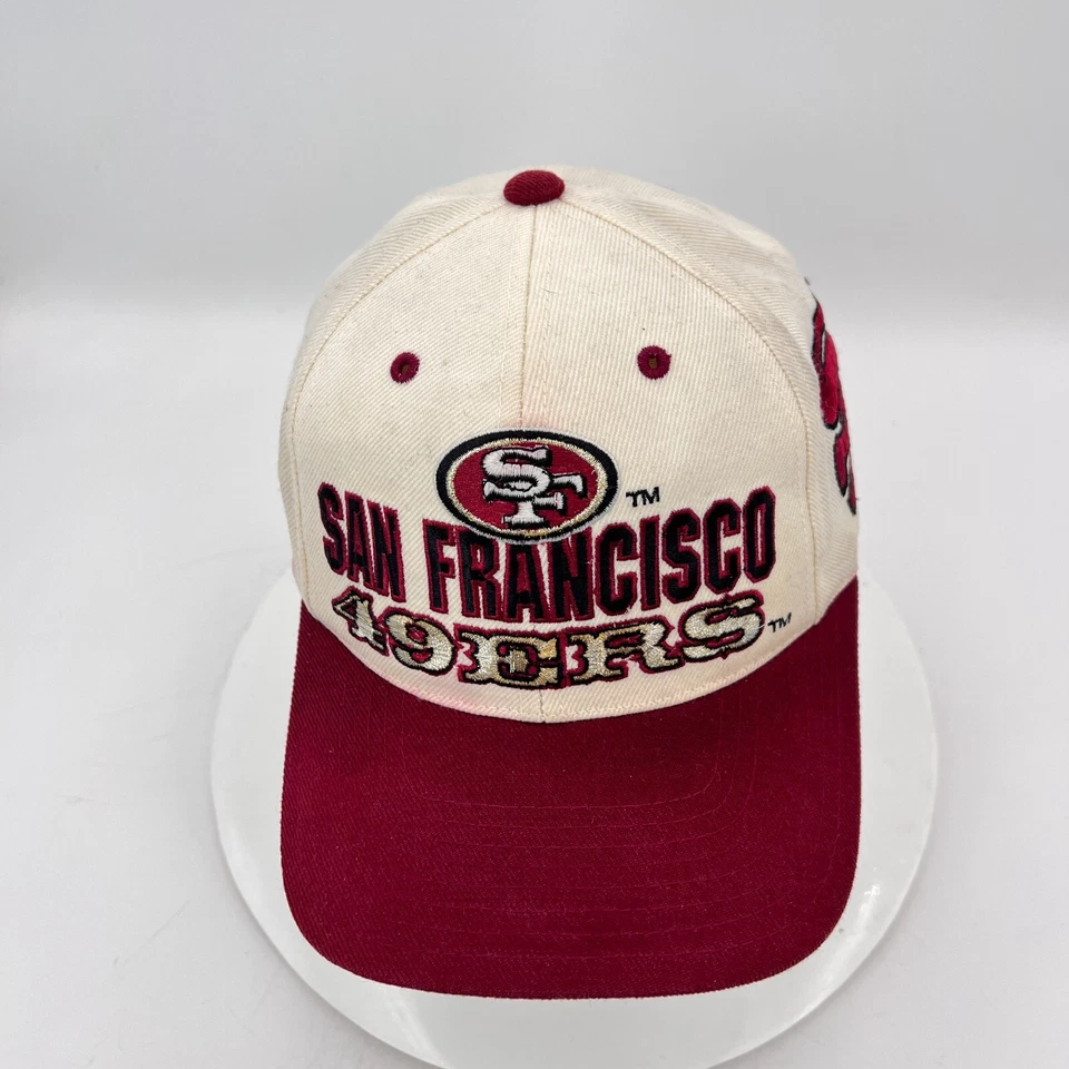 Gorra gorra San Francisco 49ers Champion by the Bay NFL One Fits roja blanca Snapback Foto 2 de 4