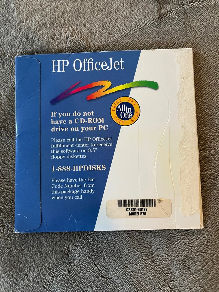 HP OfficeJet Series 500 OEM Install CD Win3.1 Win95 Original - Image 2 of 2