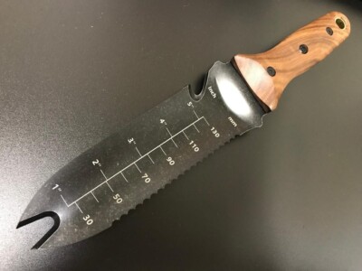 MOTEECRAG Outdoor Gear Garden Shovel Hollowback Blade Walnut Wood