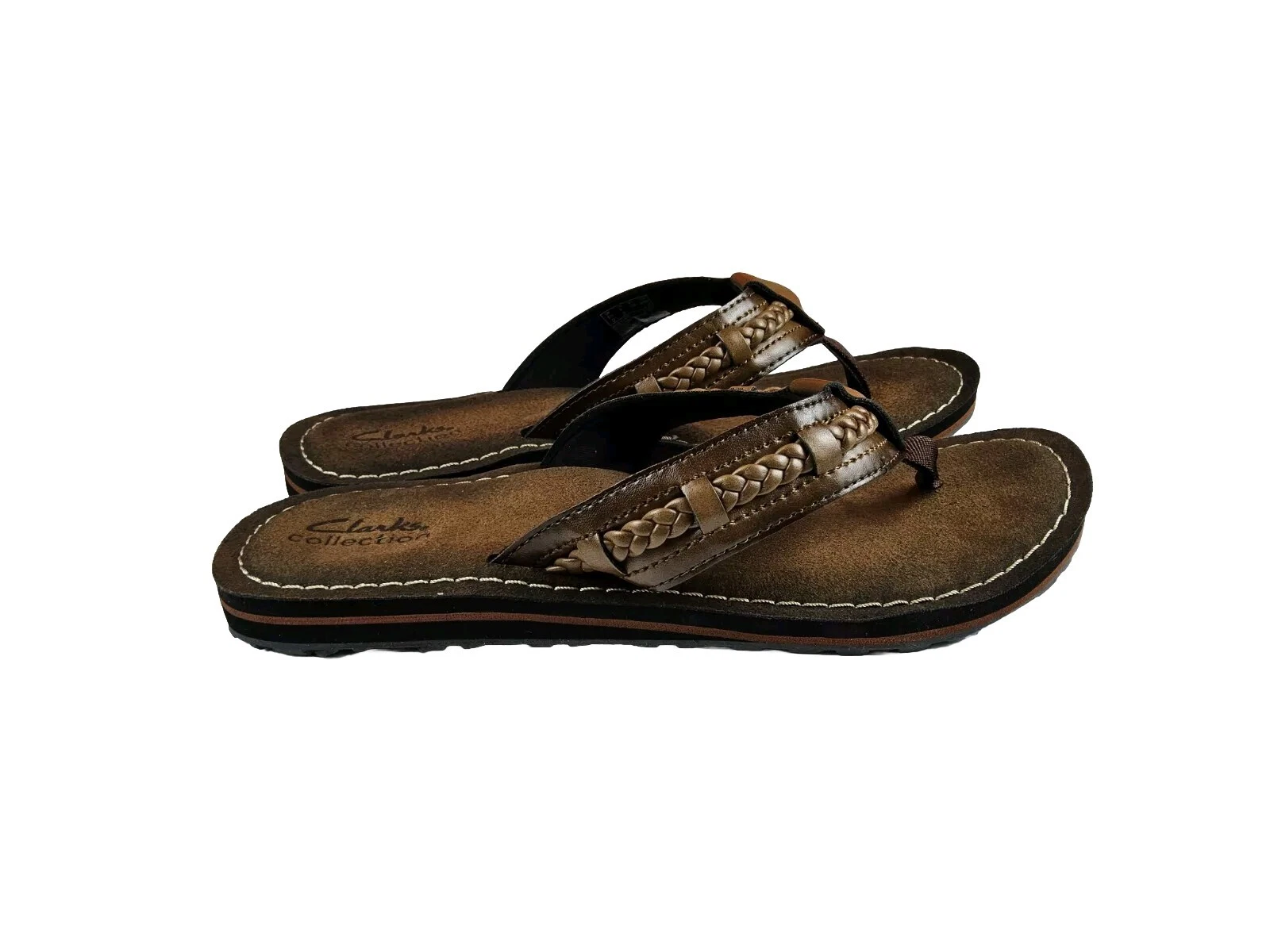 Infradito donna Clarks Fenner Nerice pelle marrone 8 (lotto 1145)