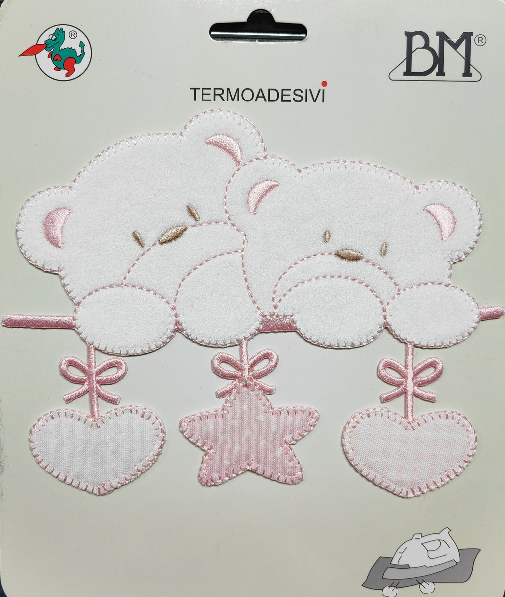 THATSRAD 22 Pezzi Toppe Termoadesivi Ricamate a Forma di Cuore, Adesive per Tessuti, Patch per