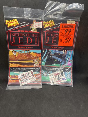 Vintage Star Wars Presto Magix New 2 Sealed Sets Return Of The Jedi 1983 ROTJ 1