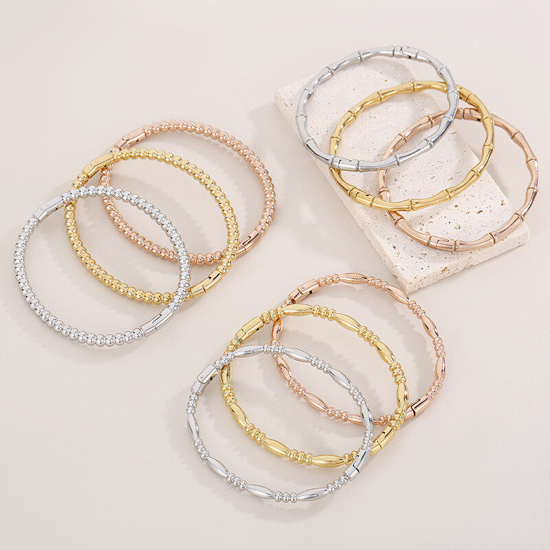 New bamboo stainless steel bracelet titanium steel female vegetarian ring