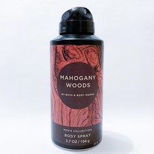 1x Bath  Body Works Men's MAHOGANY WOODS Body Spray 3.7oz NEW