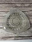 Vintage Hazel Atlas Depression Glass Triangle Dish 7”