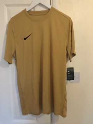 Nike Mens Dri Fit T-shirt Gold Size L New With Tags | eBay