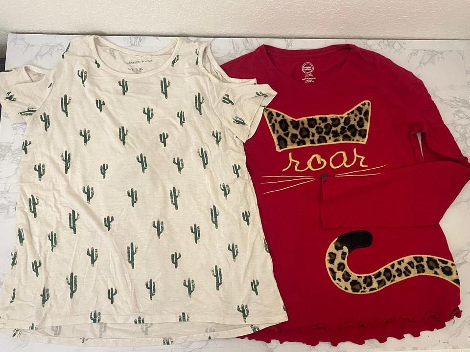 Old Navy Wonder Nation Grayson Social Childrens Place Tops Girls XL Lot Of 5 A - Image 2 of 4