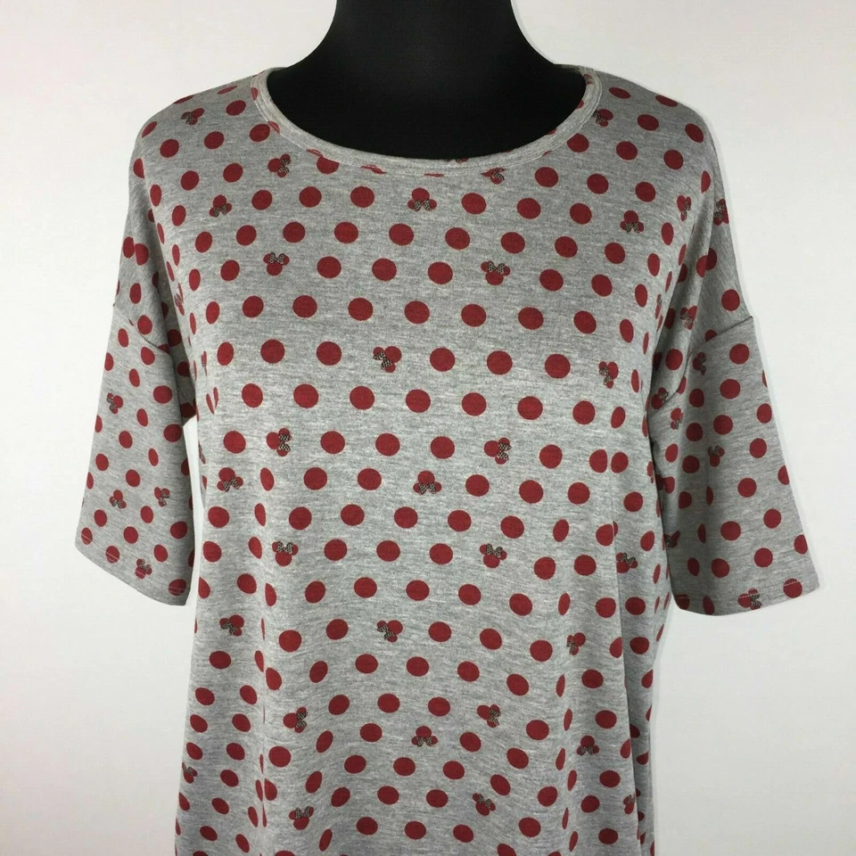 Top túnica lunares LuLaRoe Irma Disney para mujer XXS 2XS Minnie Mouse casi nuevo Foto 2 de 4