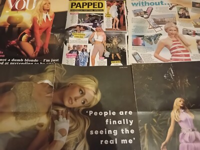 PARIS HILTON  CELEBRITY  CLIPPINGS PACK 30+  GOOD CONDITION