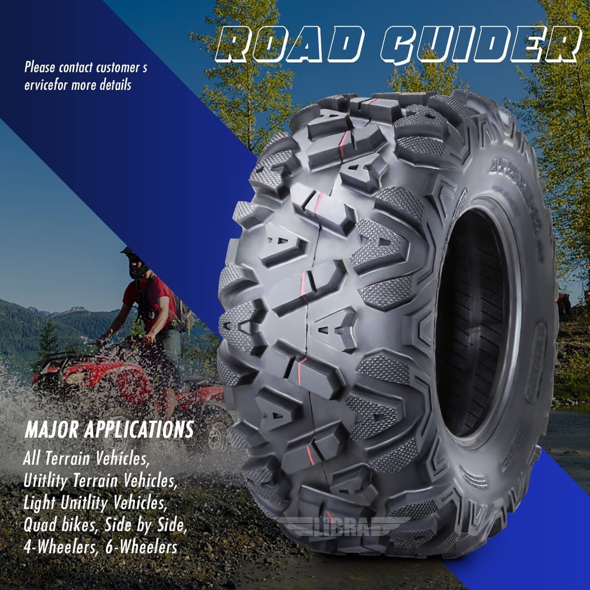26x9-14 26x9x14 Front 26x11-14 26x11x14 Rear ATV Tires Full Set
