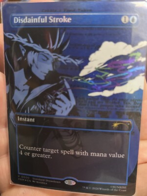 MTG Standard Showdown Cowboy Bebop Special Promo Card, Disdainful Stroke |  eBay