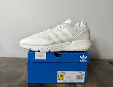 Adidas Originals ZX 1K Boost Triple White FX6516 All Mens 10.5 Shoe OG Lifestyle