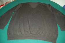 Men's sweater, anthracite grey, pure virgin wool, see measurements, used