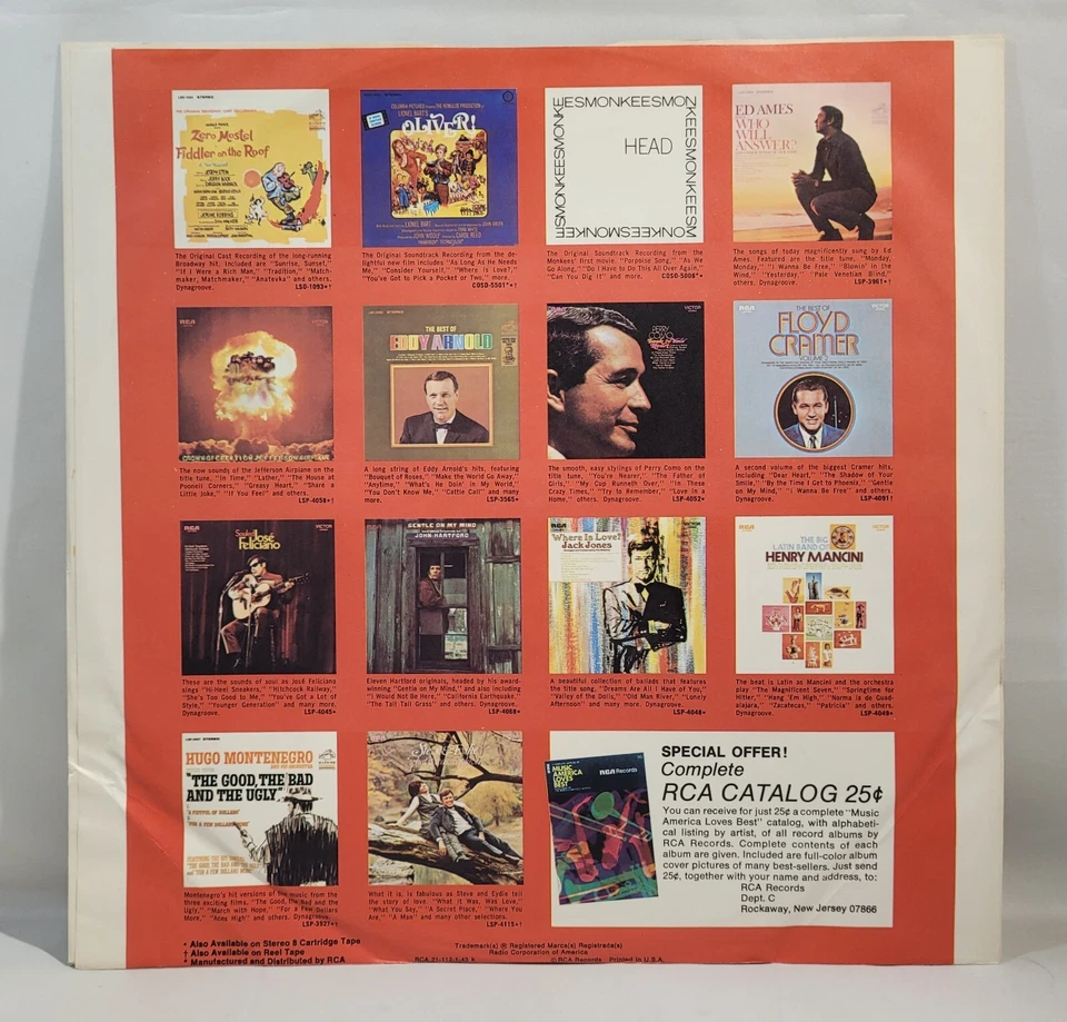 Rod McKuen - The Best Of [1969 Compilation] [Used Vinyl Record LP] - Image 4 of 4