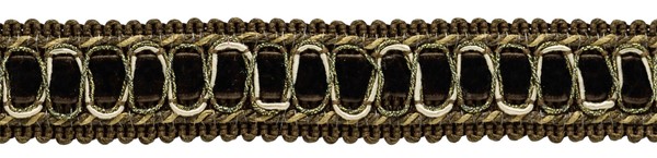 Gimp Borte Einfassband Style# 100HG Farbe# D2A2 Cappuccino Brown 14 Yards-image