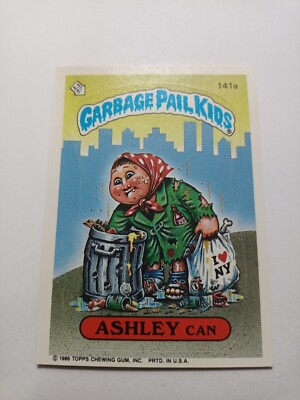 1986 Topps Garbage Pail Kids Series 4 Ashley Can 141a | eBay