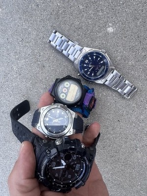Casio G-shock GSG-100 MUDMASTER AMW 320R 100m G-MS Baby G Lot Of 4