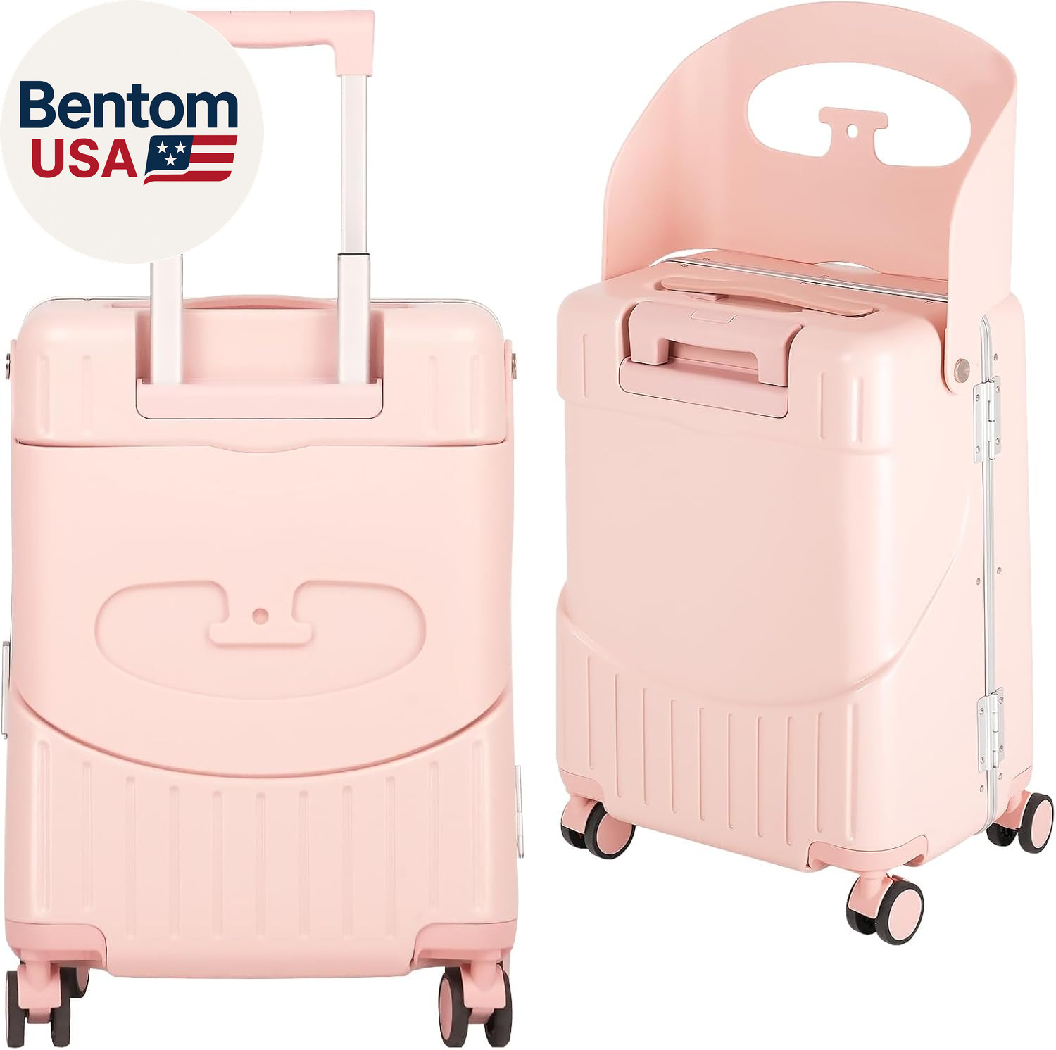 With Seat For Kids & Adults，hardside Ride On Suitcase With