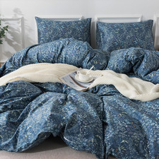 Duvet Cover Queen Size - 100 Cotton Comforter Cover Floral Duvet Cover Sets, Br