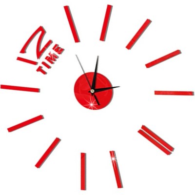  Moderne DIY Wanduhr Große Rahmenlose 3D Wanduhr Spiegel Aufkleber für Zuhause