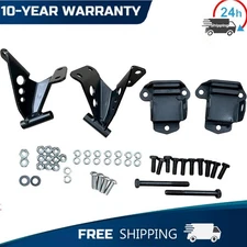 Engine Motor Mounts Bracket Set For 1955-1957 Chevy Belair V-8 Motor Side Mount