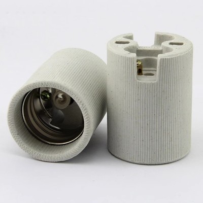 1x E40 E39 Light Socket Porcelain Ceramic Screw Socket Lamp Holder Bulb Base