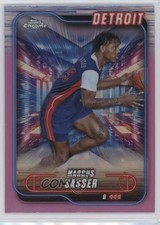 2024-25 Topps Chrome Pink Refractor Marcus Sasser #49 0b61