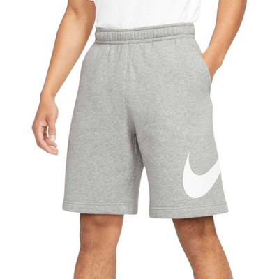 Nike Herren Shorts Terry Club Swoosh Sportswear Standard Fit Comfort Half Hose